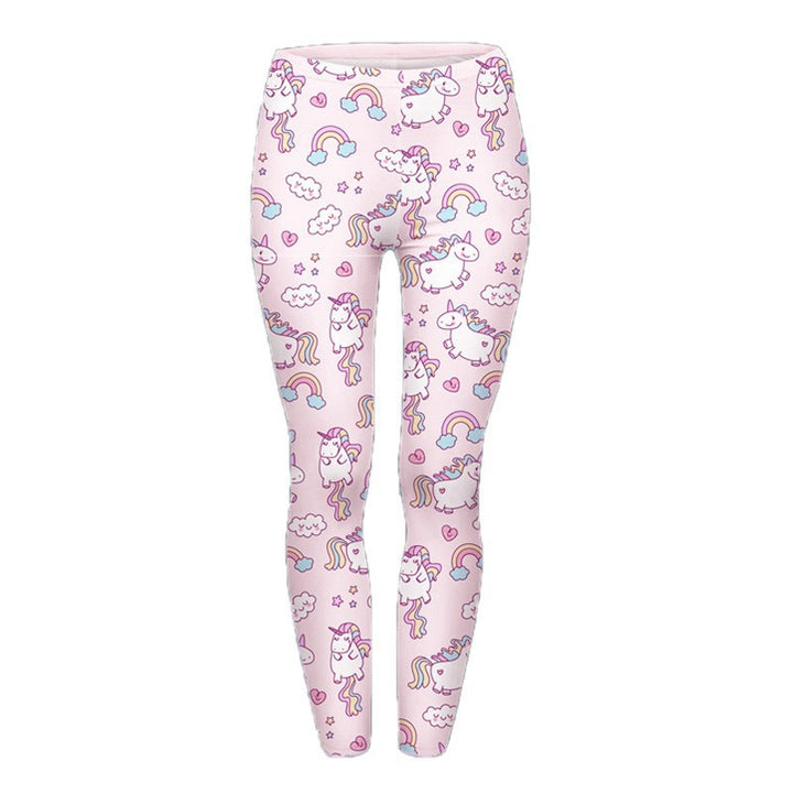Damen Mandala-Ombre Leggings mit hohem Bund und formendem Stretch Drune