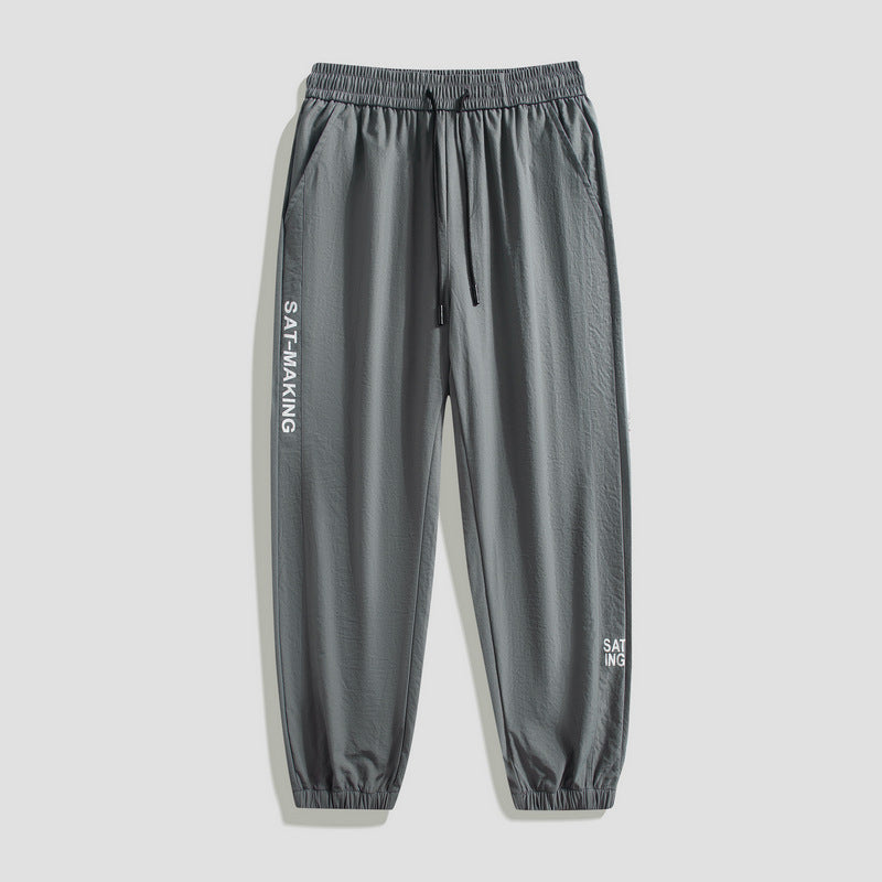 Herren Sportliche Jogginghose mit elastischem Bund und Reißverschlusstaschen Drune