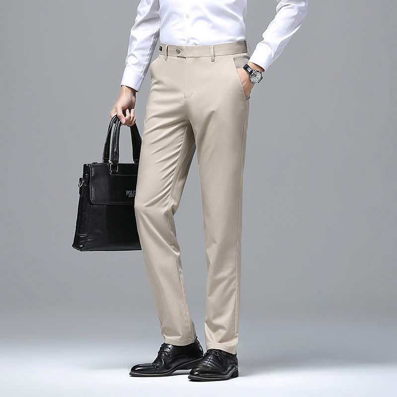 Herren Elegante Business-Chino mit Stretchkomfort und schlankem Bügelsaum Drune
