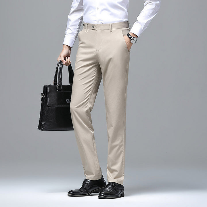 Herren Elegante Business-Chino mit Stretchkomfort und schlankem Bügelsaum Drune