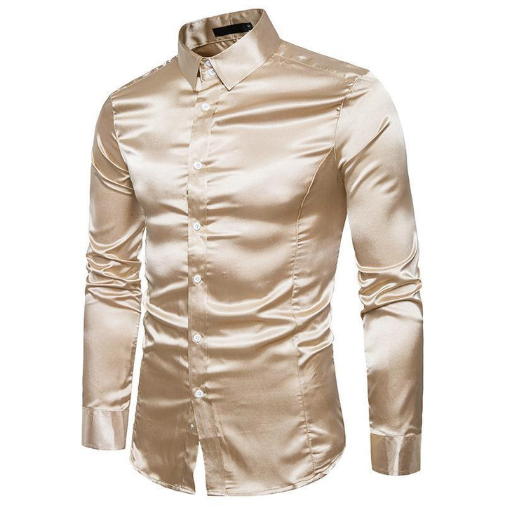 Herren elegantes Businesshemd aus hochwertigem Satin mit perfekter Passform Drune