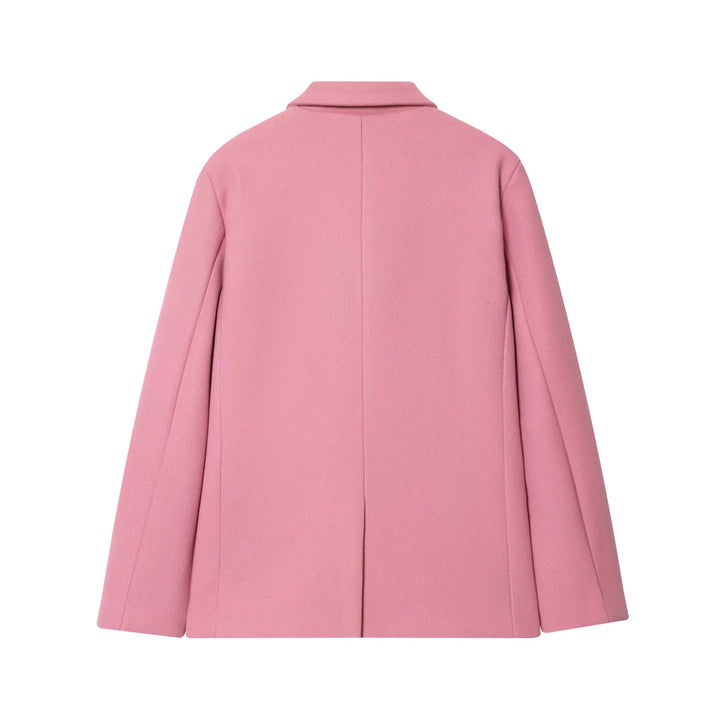 Damen nan taillierter Wollblazer mit Reverskragen und aufgesetzten Taschen Drune