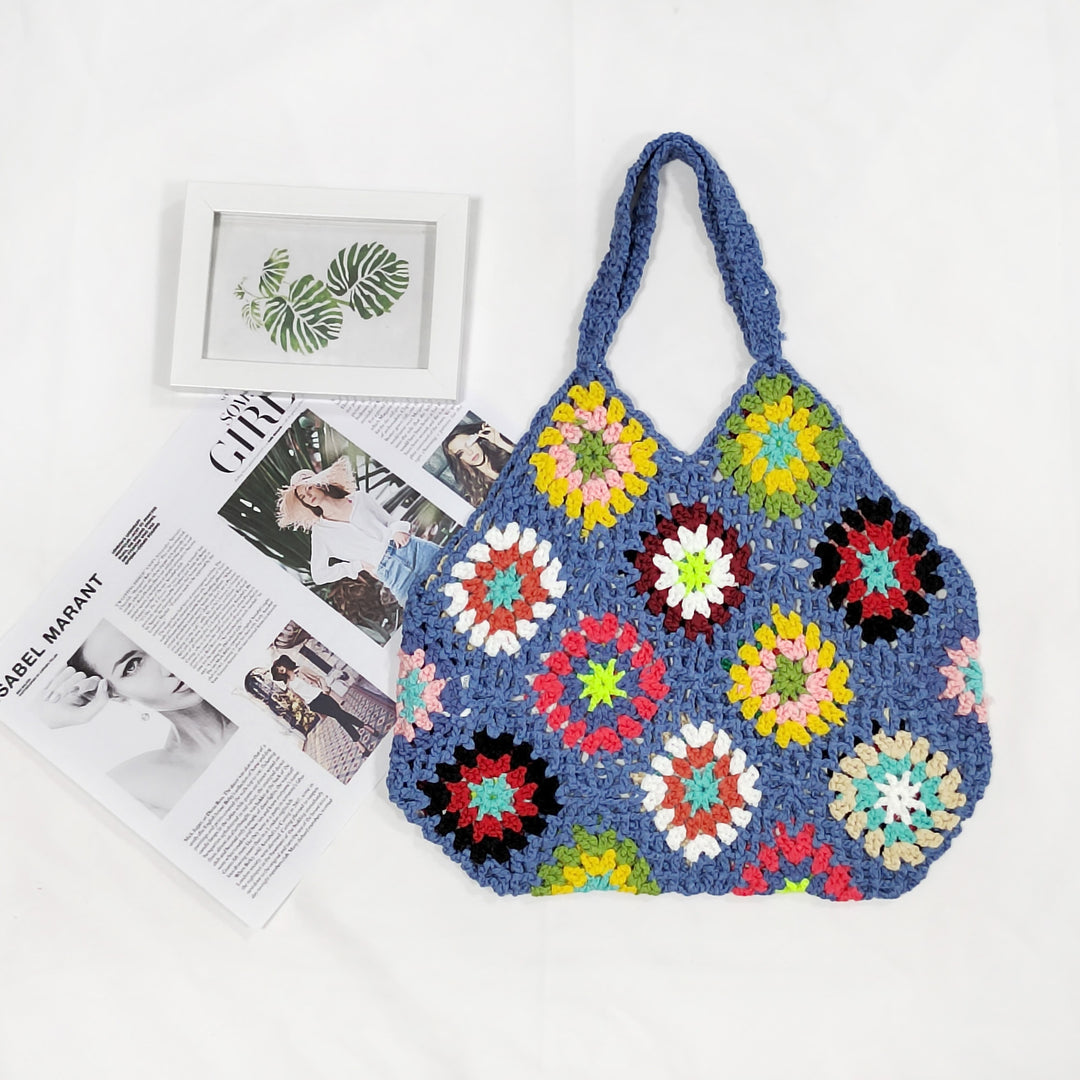 Damen Handgefertigte Häkel-Shopper-Tasche Drune