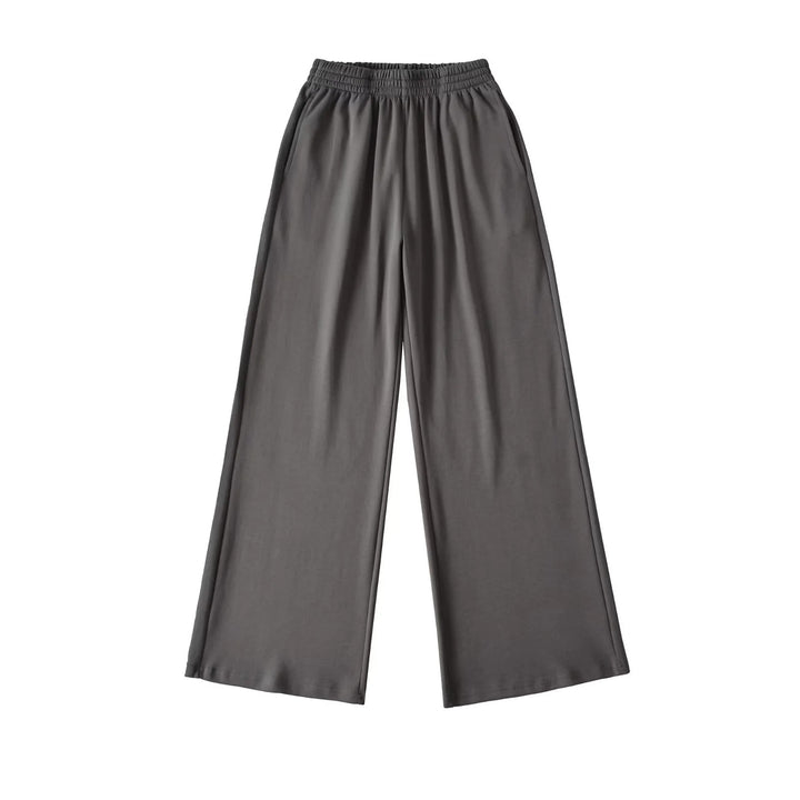 Damen weite Jersey-Hose mit elastischem Bund Drune