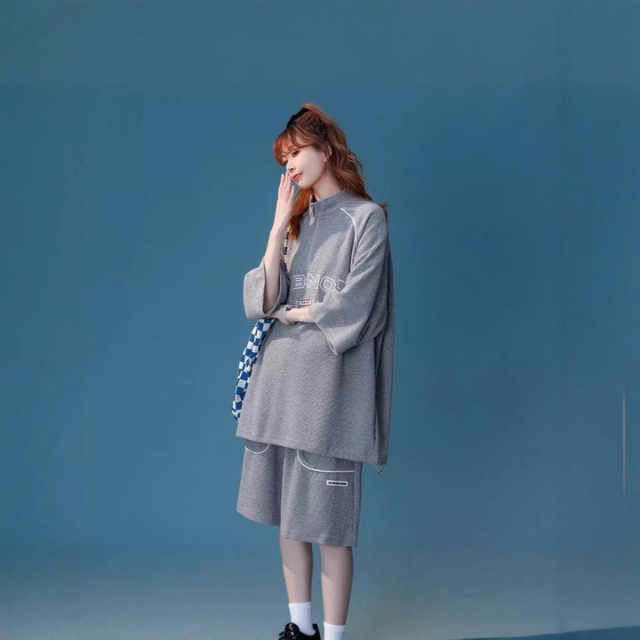 Damen Sportliches Oversized Set Drune
