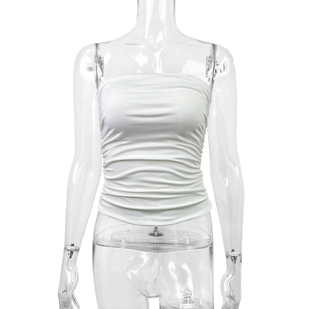Damen Figurumspielendes Bandeau-Oberteil mit raffinierten Raffungselementen Drune