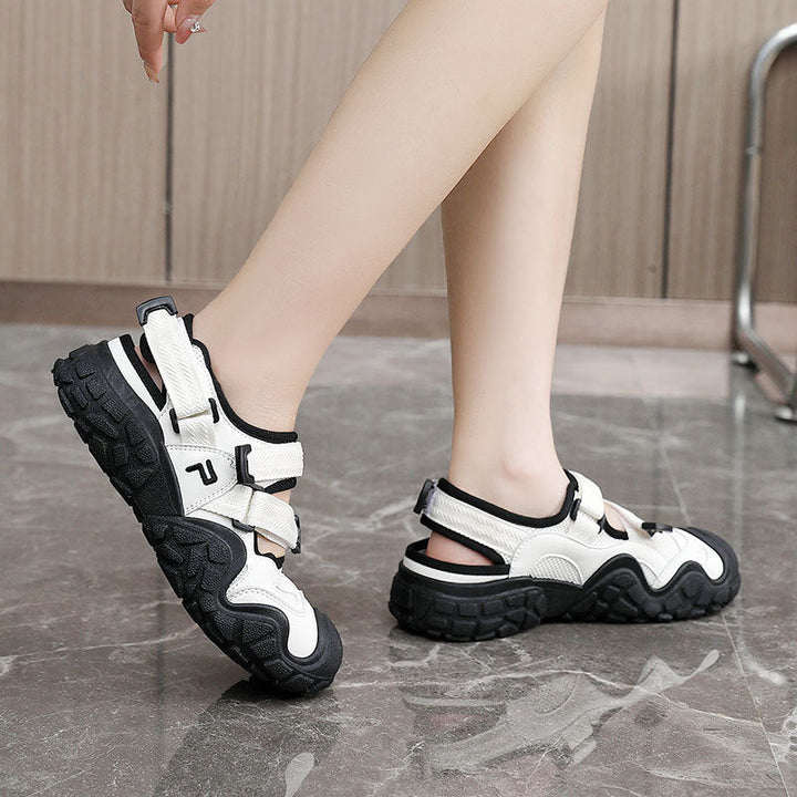 Damen Freizeitschuhe mit rutschfester Sohle und atmungsaktiver Obermaterialstruktur Drune
