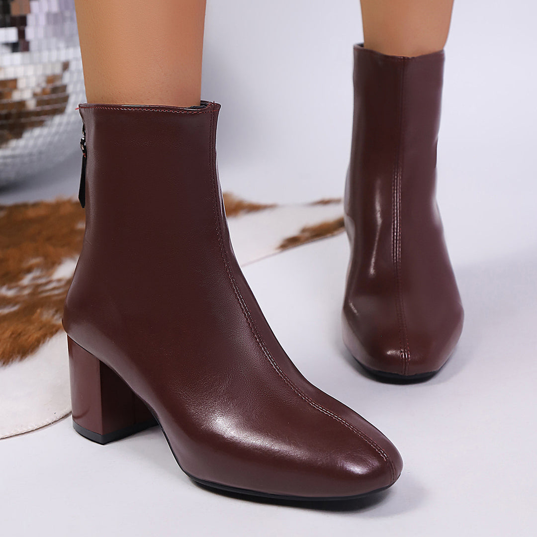 Damen Elegante und modische Stiefeletten Drune