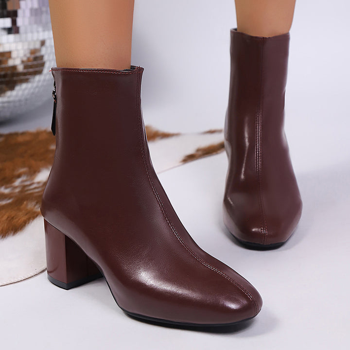 Damen Elegante und modische Stiefeletten Drune