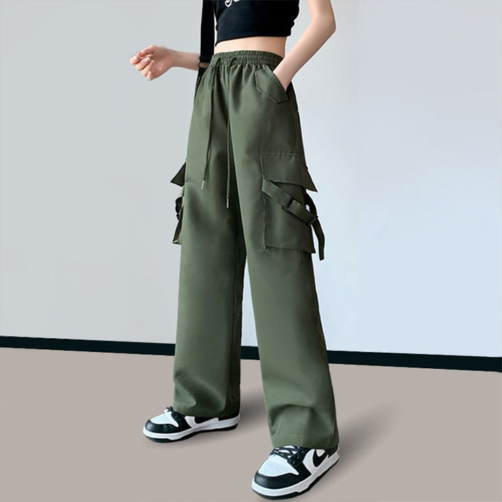 Damen Cargo-Hose mit verstellbaren Bindebändern Drune