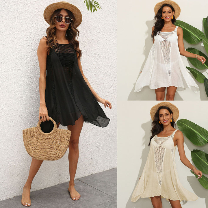 Damen lässiges Häkel-Strandkleid Drune