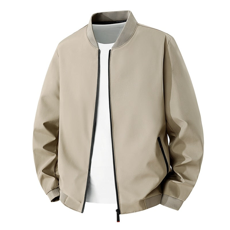 Herren Leichte Bikerjacke mit Stehkragen Drune
