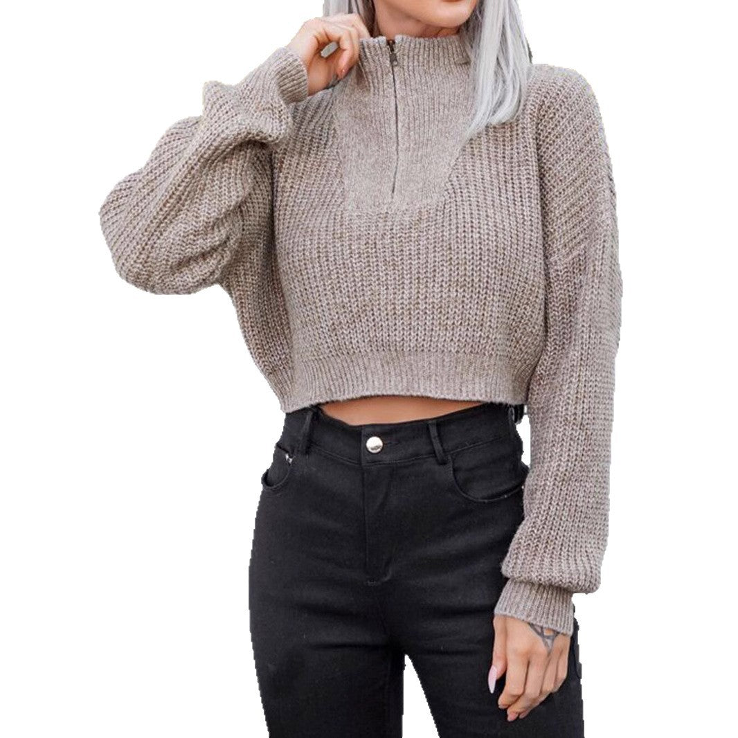 Damen lockerer Strickpullover Drune