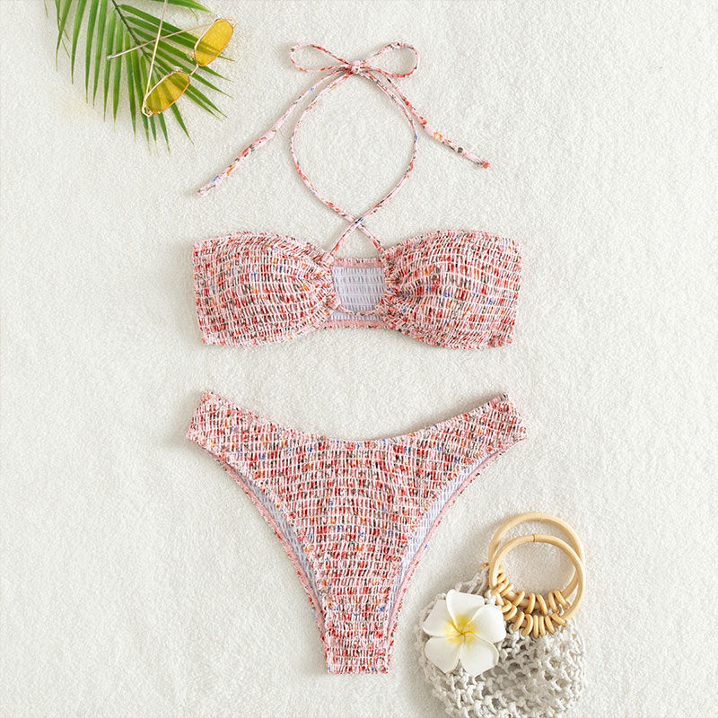 Damen Bandeau-Bikini mit raffinierten Schnürdetails Drune