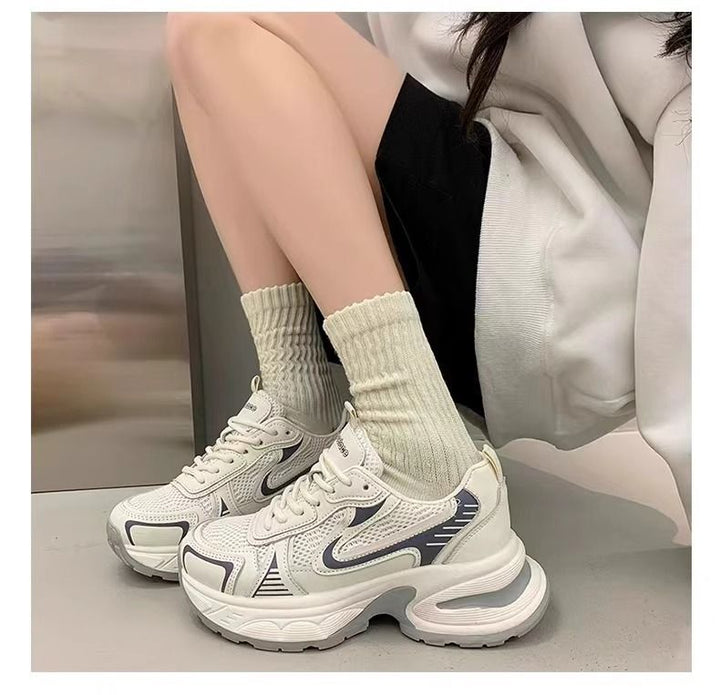 Damen Chunky Sneakers mit atmungsaktiver Oberfläche und dämpfendem Komfort Drune