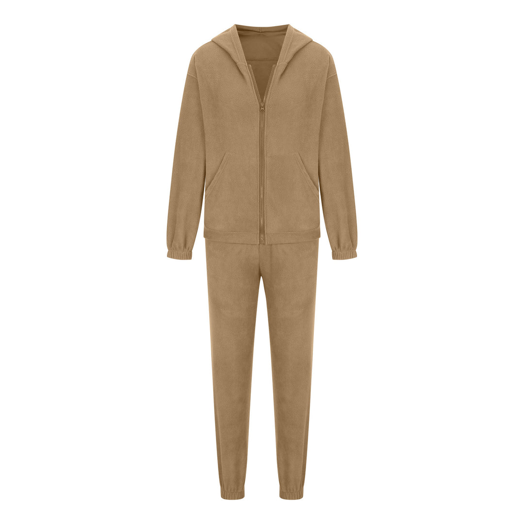 Damen nan oversized Kapuzenpullover-Set mit Cargo-Jogginghose Drune