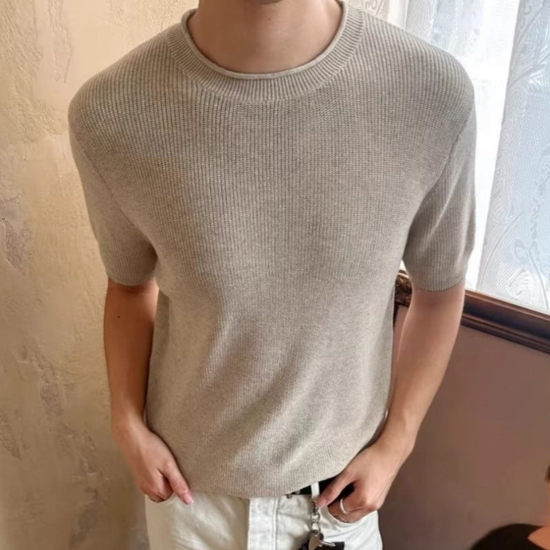 Herren Kurzarm Strickoberteil Drune