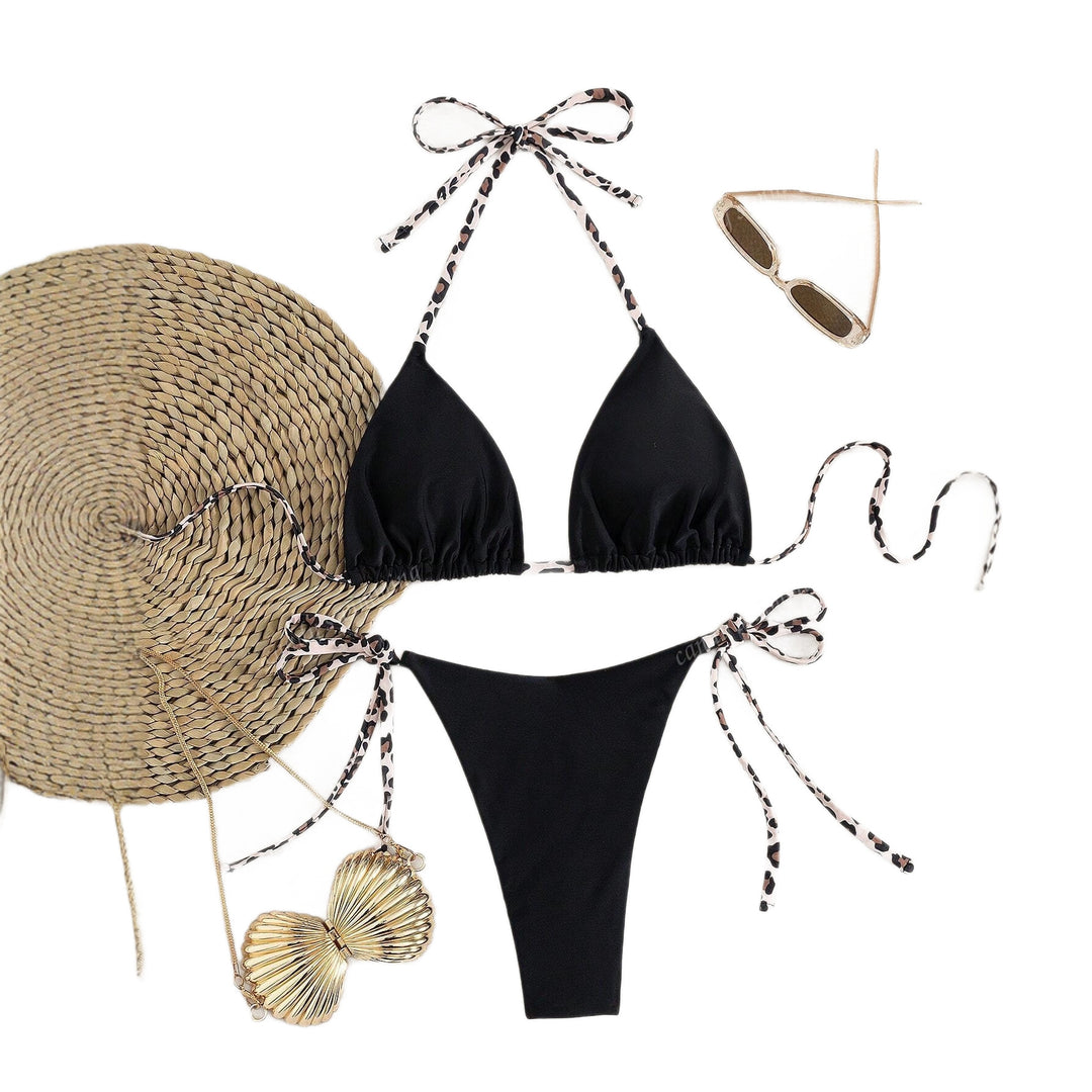 Damen Triangel-Bikini mit einzigartigen Trägern Drune