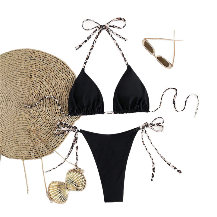 Damen Triangel-Bikini mit einzigartigen Trägern Drune