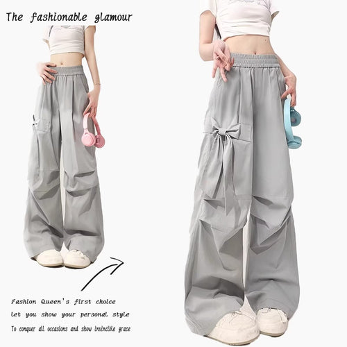 Damen Cargo-Hose mit weitem Schnitt und praktischen Seitentaschen