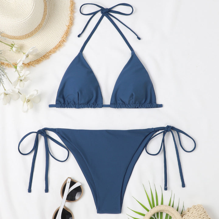 Damen Triangel-Bikini mit verstellbaren Bindebändern und raffinierten Details Drune