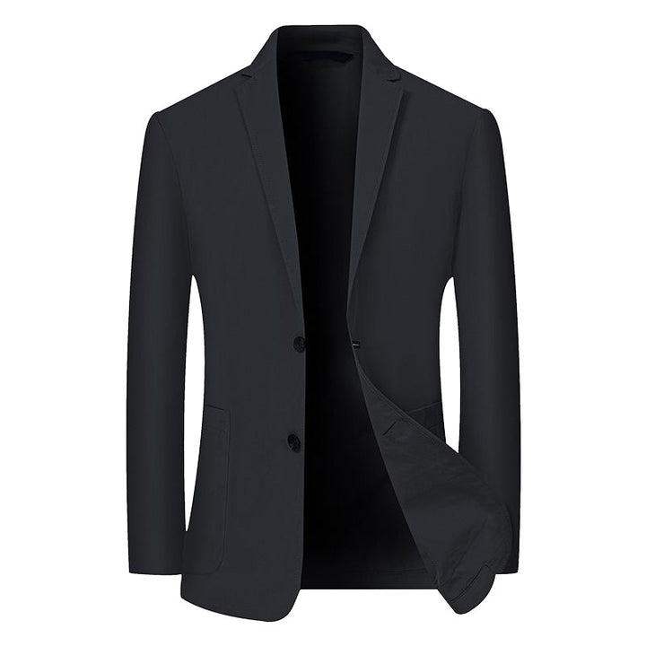 Herren Modernes Stretch Business-Sakko mit schmalem Schnitt und aufgesetzten Taschen Drune