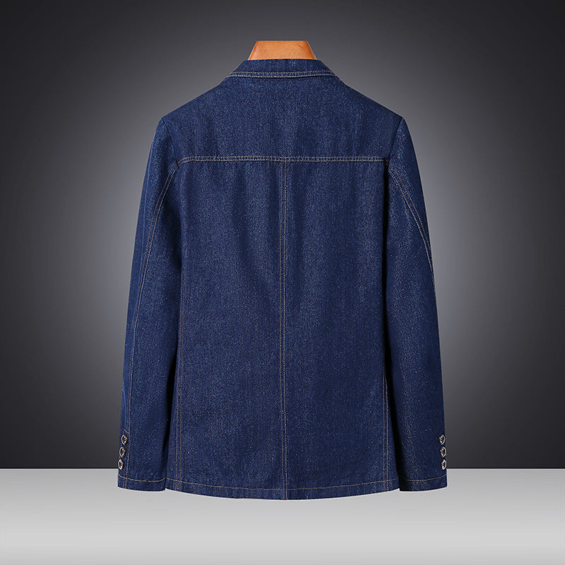 Damen Modische Denim Blazerjacke Drune