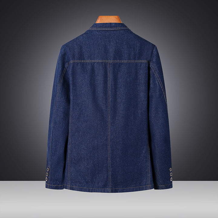 Damen Modische Denim Blazerjacke Drune
