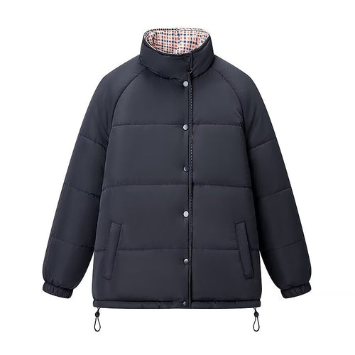 Damen Modische Steppjacke im urbanen Stil mit hohem Kragen und praktischen Taschen Drune