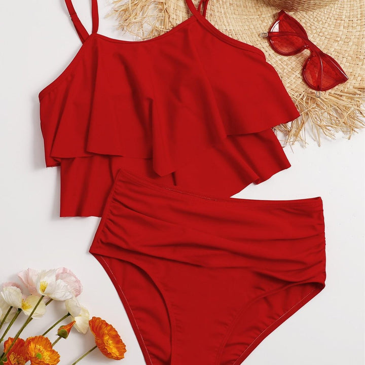 Damen Bikini-Set mit voluminösem Rüschendesign Drune