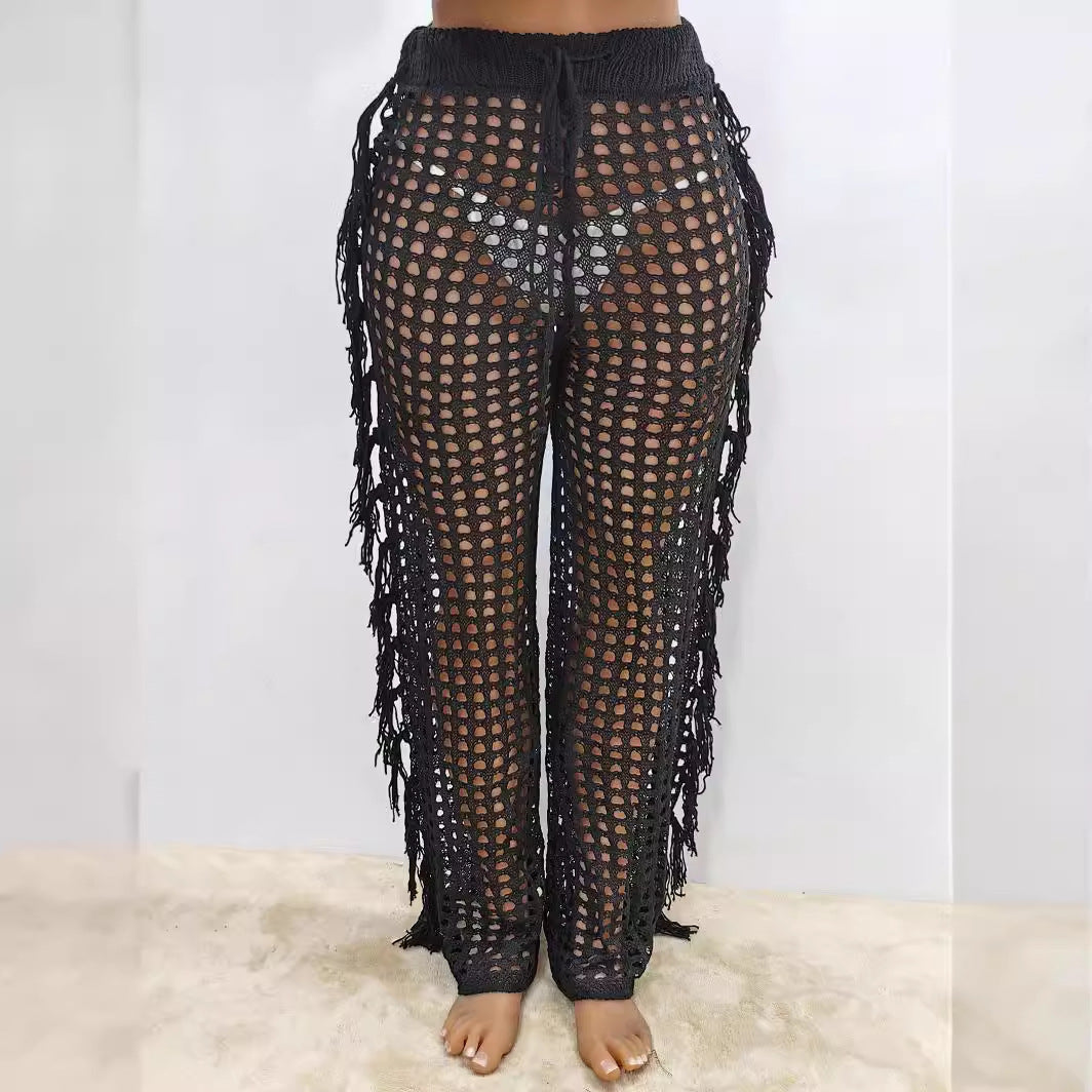 Damen luftige Häkelstrandhose Drune
