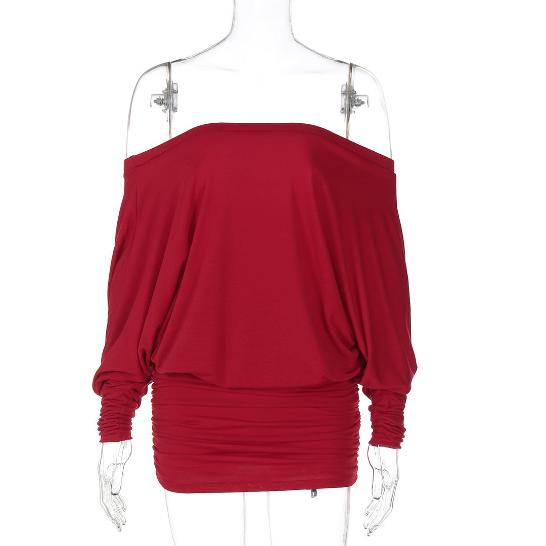 Damen Off-Shoulder Minikleid mit lässigem Schnitt und weichem Material Drune