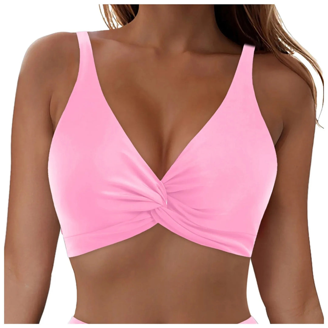 Damen Sportliches Bikinioberteil mit Twist-Design Drune