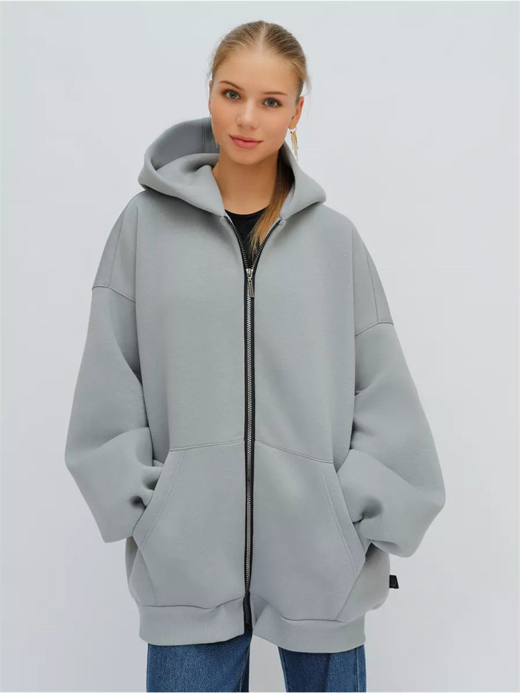 Damen Oversized Kapuzenjacke Drune