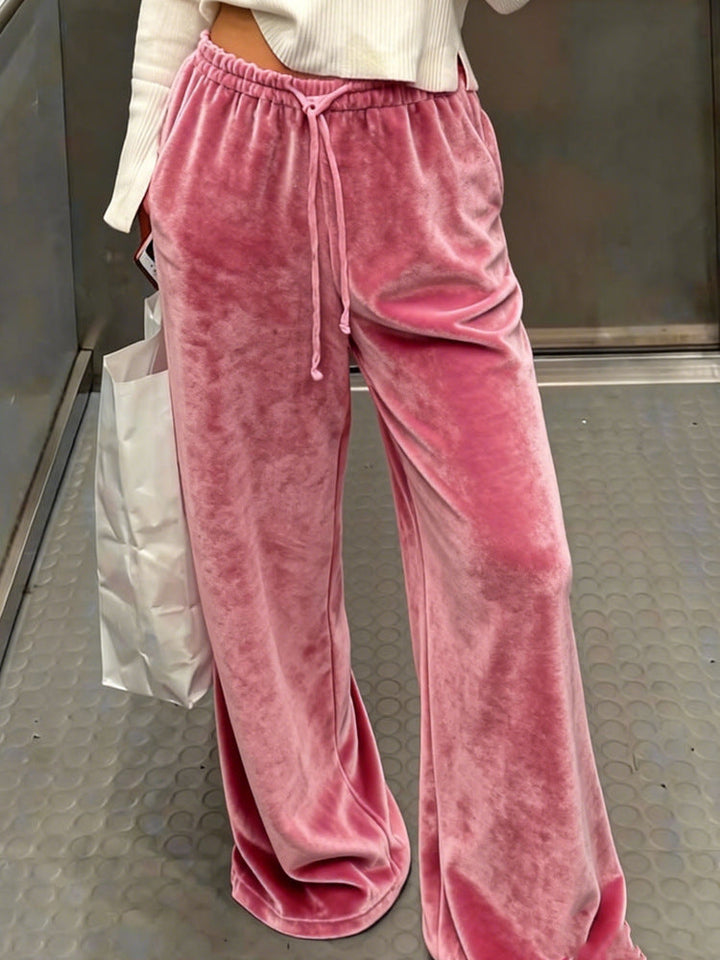 Damen Gemütliche und elegante Samthose Drune