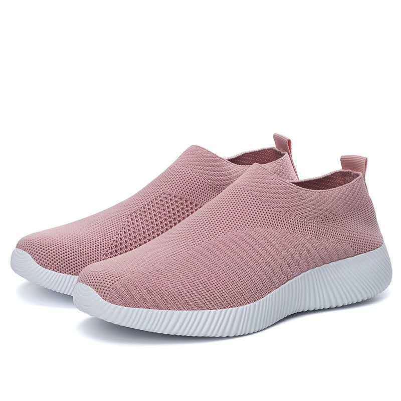 Damen luftige Slip-On Sneakers mit atmungsaktivem Design Drune