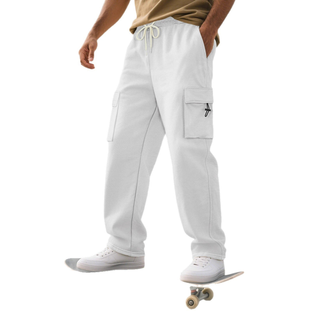 Herren Sportliche Cargo-Hose mit praktischen Taschen und elastischem Bund Drune