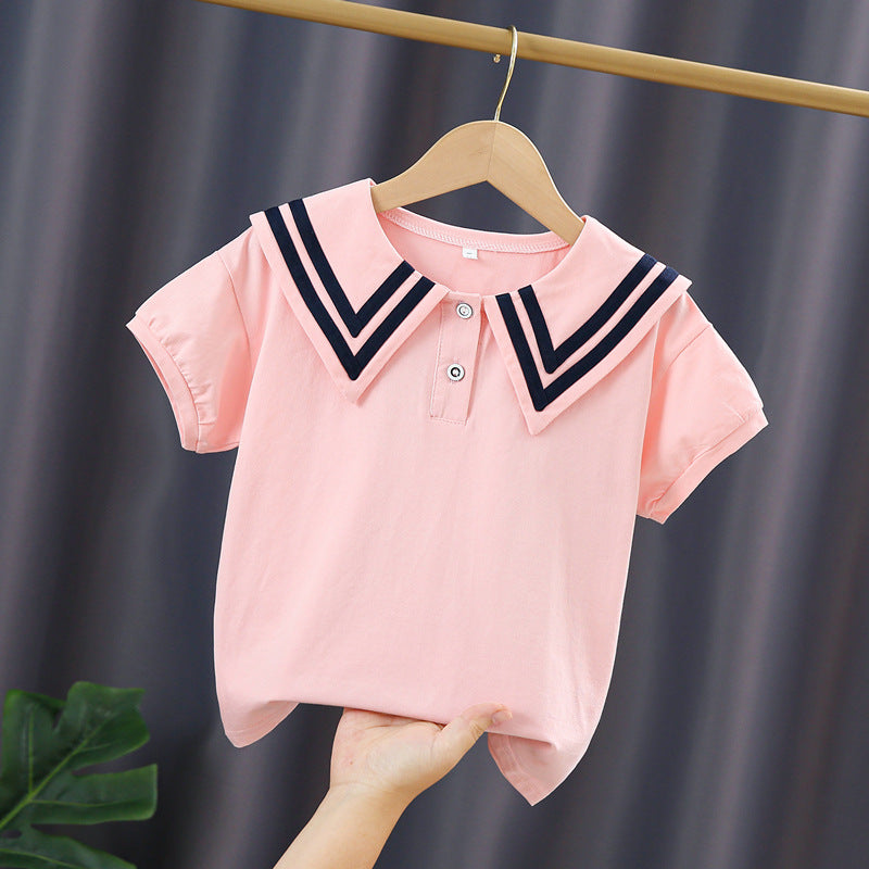 Mädchen Matrosenbluse mit eleganten Streifendetails Drune
