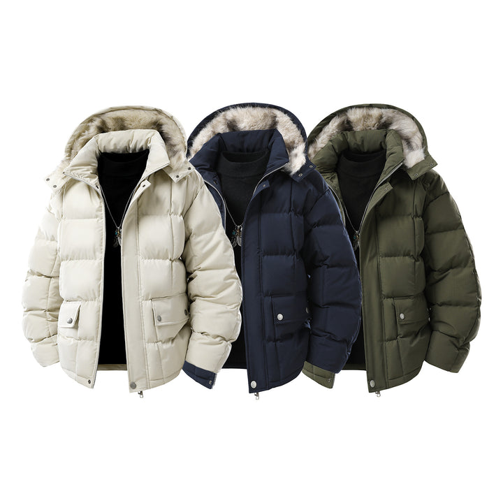 Damen Stepp-Kurzjacke mit abnehmbarer Kapuze und wärmender Microfaserfüllung Drune