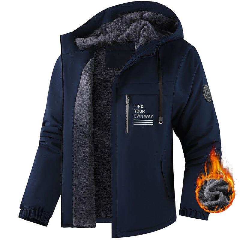 Herren Funktionsjacke mit hohem Kragen Drune