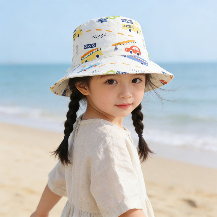 Unisex nan Kinder Sonnenhut mit breiter Krempe verstellbarem Kinnband und Einhornprint  Drune