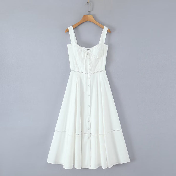Damen Sommerliches Viskosekleid mit raffinierten Rüschendetails Drune