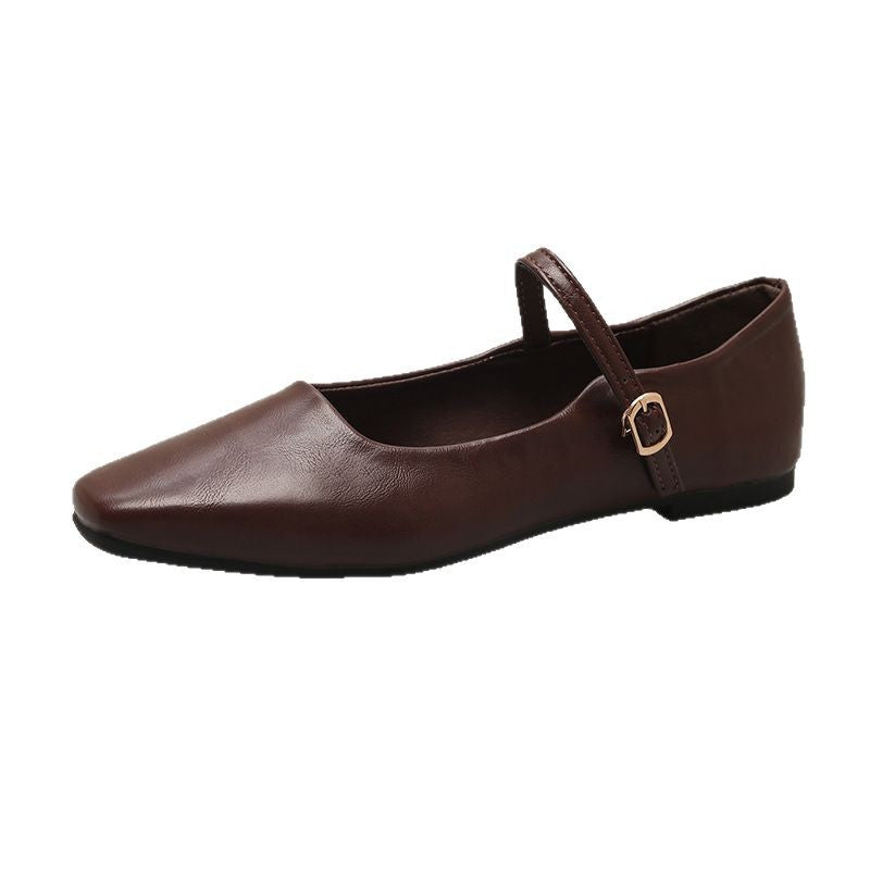 Damen Classic Mary Jane Ballerinas mit verstellbarem Riemen Drune