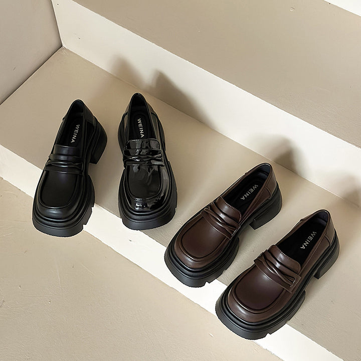 Damen Modische Lederslipper Drune