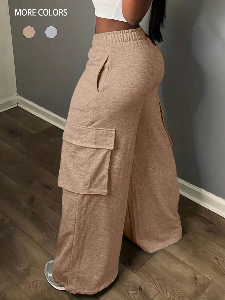 Damen Cargo-Hosen im Palazzo-Stil Drune