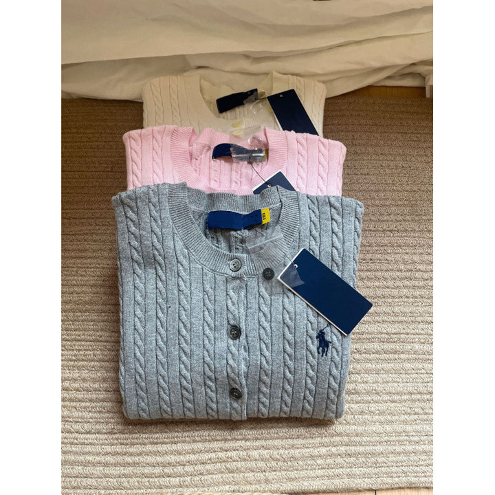 Damen Klassischer Strickcardigan Drune