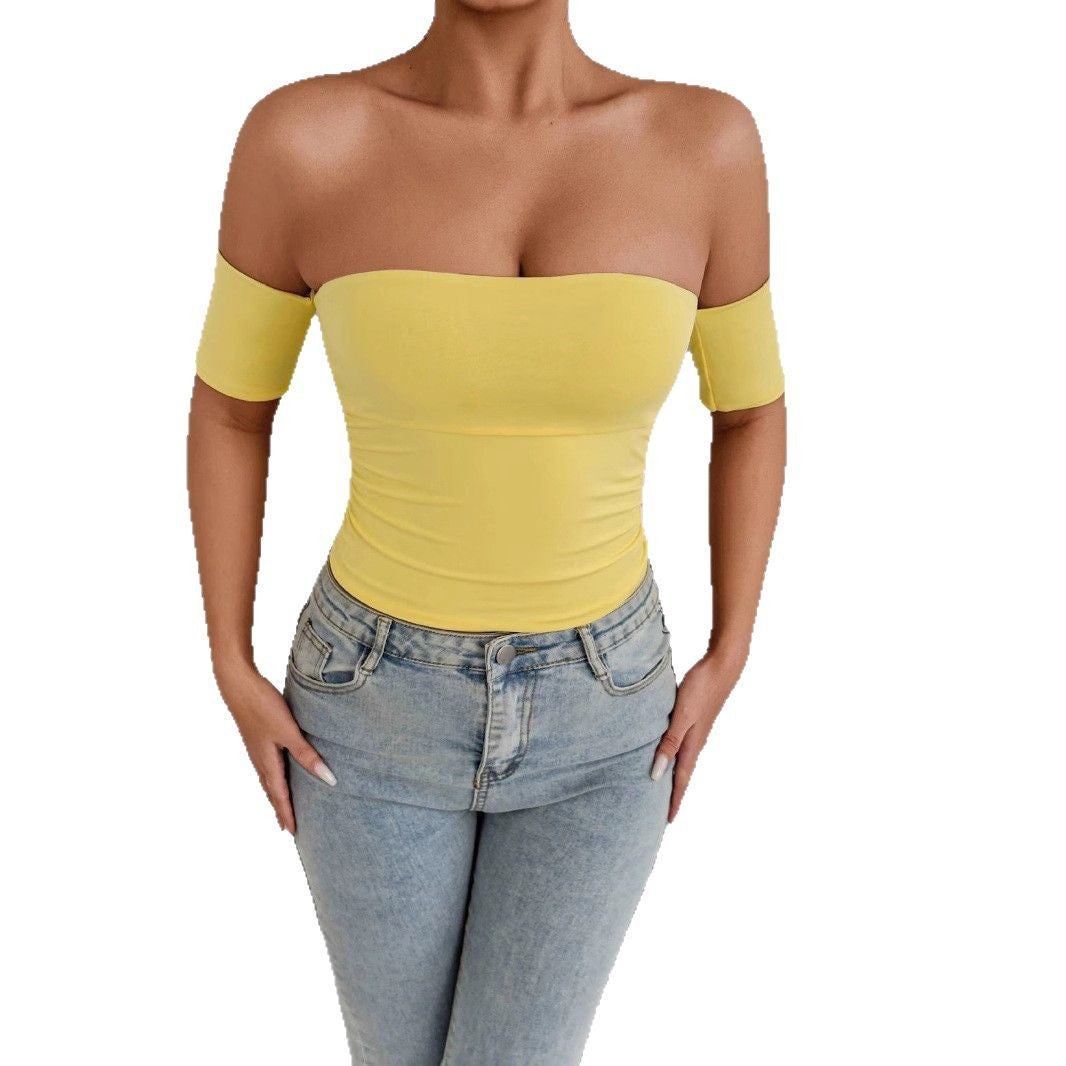 Damen Off-Shoulder Body mit figurbetonendem Schnitt Drune