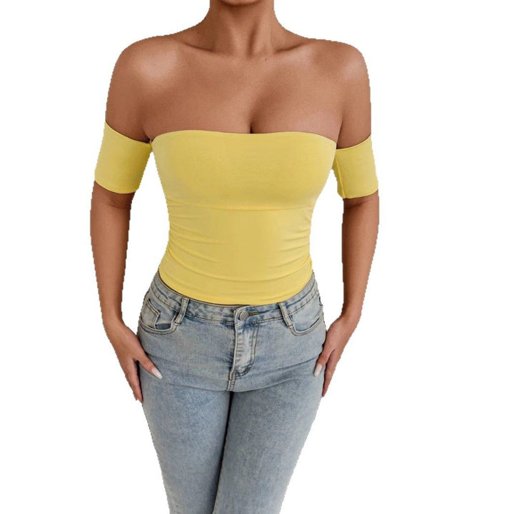 Damen Off-Shoulder Body mit figurbetonendem Schnitt Drune