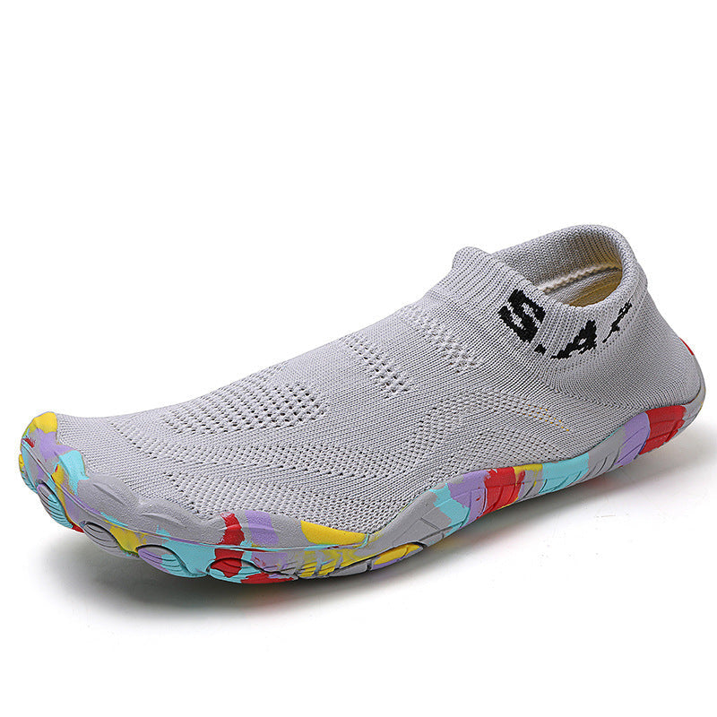 Unisex nan ultraflexibler Strick-Sockenschuh mit anatomischer Mehrzonen-Gummisohle und schnelltrocknender Konstruktion Drune