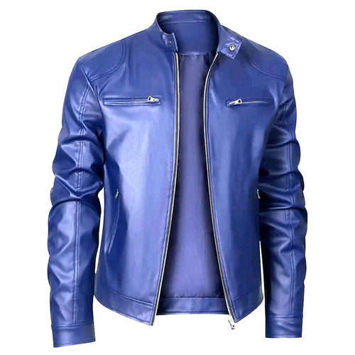 Herren Modische Lederjacke Drune